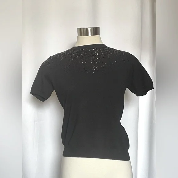 Zara knit top with sequins - Picture 1 of 7